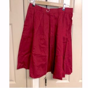 Red circle skirt